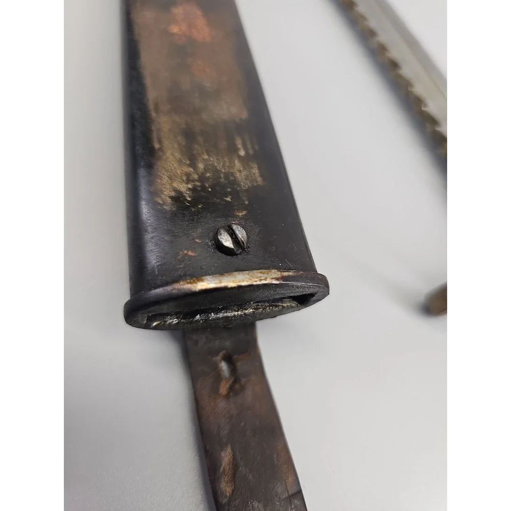 Rare New WWI Swiss Model 1914 Sawback Schmidt Rubin Bayonet‎ H.S. Hans Steimer